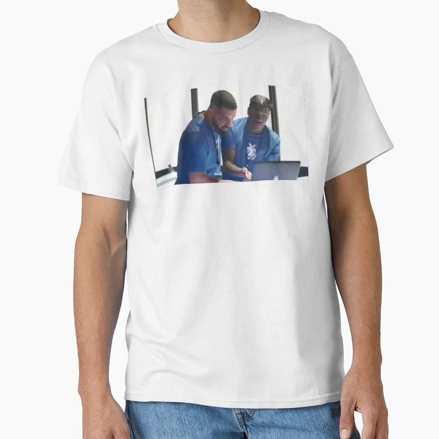 Drake Fixing Lil Yachty Computer Reddit T-Shirt - Trendy Graphic Men Women - T-Shirt, Sweatshirt, Hoodie