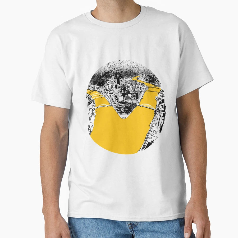 Pittsburgh Three Rivers T-Shirt - Graphic Print Unisex - T-Shirt, Sweatshirt, Hoodie