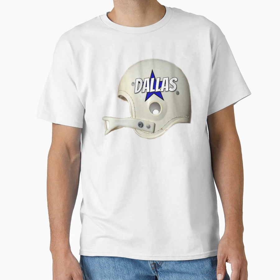 Dallas Football Team City Helmet T-Shirt - Casual Everyday Wear Unisex - T-Shirt, Sweatshirt, Hoodie