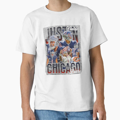 Justin Fields Bootleg T-Shirt - Graphic Print for Adults - T-Shirt, Sweatshirt, Hoodie