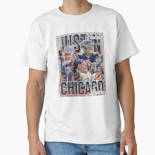 Justin Fields Bootleg T-Shirt - Graphic Print for Adults - T-Shirt, Sweatshirt, Hoodie