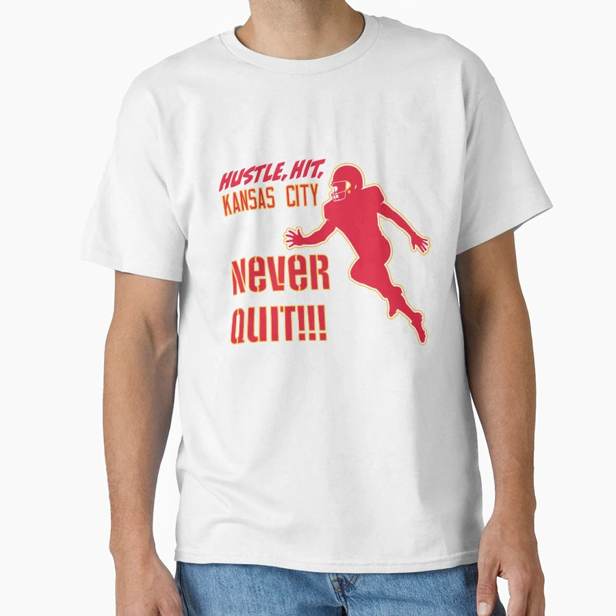 Never Quit Kansas City T-Shirt - Custom Art Print Men Women - T-Shirt, Sweatshirt, Hoodie