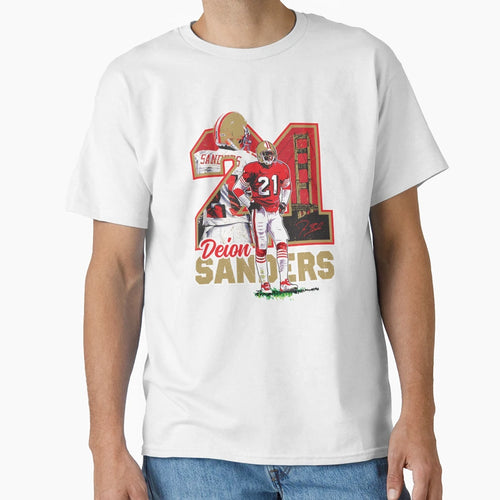 Deion Sanders T-Shirt - Unique Graphic for Adults - T-Shirt, Sweatshirt, Hoodie