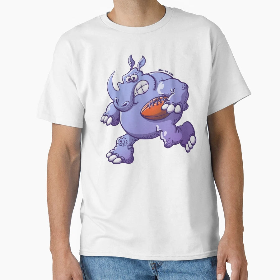 Rugby Rhinoceros T-Shirt - Aesthetic Graphic Men Women - T-Shirt, Sweatshirt, Hoodie
