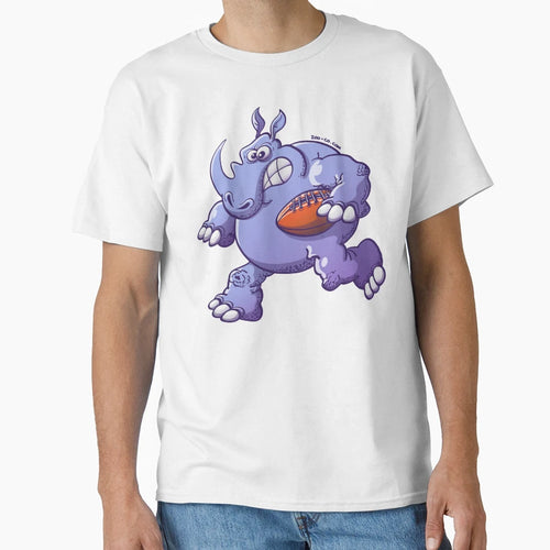 Rugby Rhinoceros T-Shirt - Aesthetic Graphic Men Women - T-Shirt, Sweatshirt, Hoodie