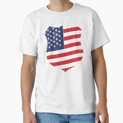 Usa Flag T-Shirt - Minimalist Print for Adults - T-Shirt, Sweatshirt, Hoodie