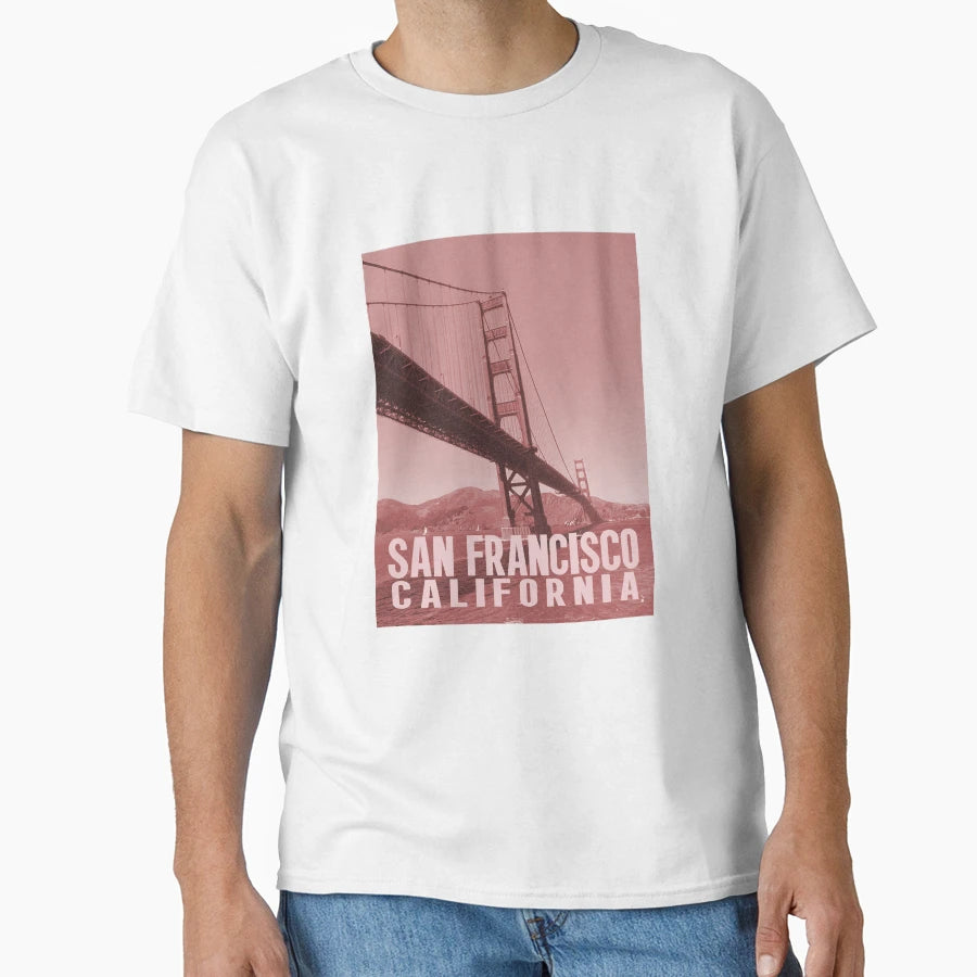San Francisco Golden Gate Bridge T-Shirt - Casual Everyday Wear Unisex - T-Shirt, Sweatshirt, Hoodie