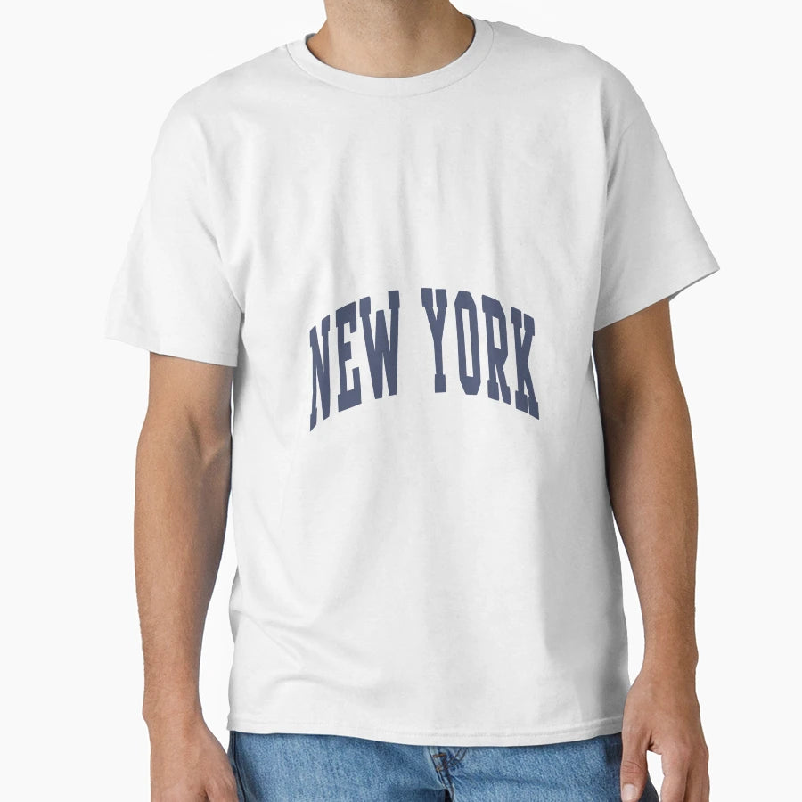 New York Varsity Lettering T-Shirt - Minimalist Print for Adults - T-Shirt, Sweatshirt, Hoodie