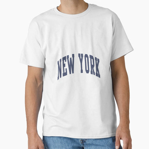 New York Varsity Lettering T-Shirt - Minimalist Print for Adults - T-Shirt, Sweatshirt, Hoodie