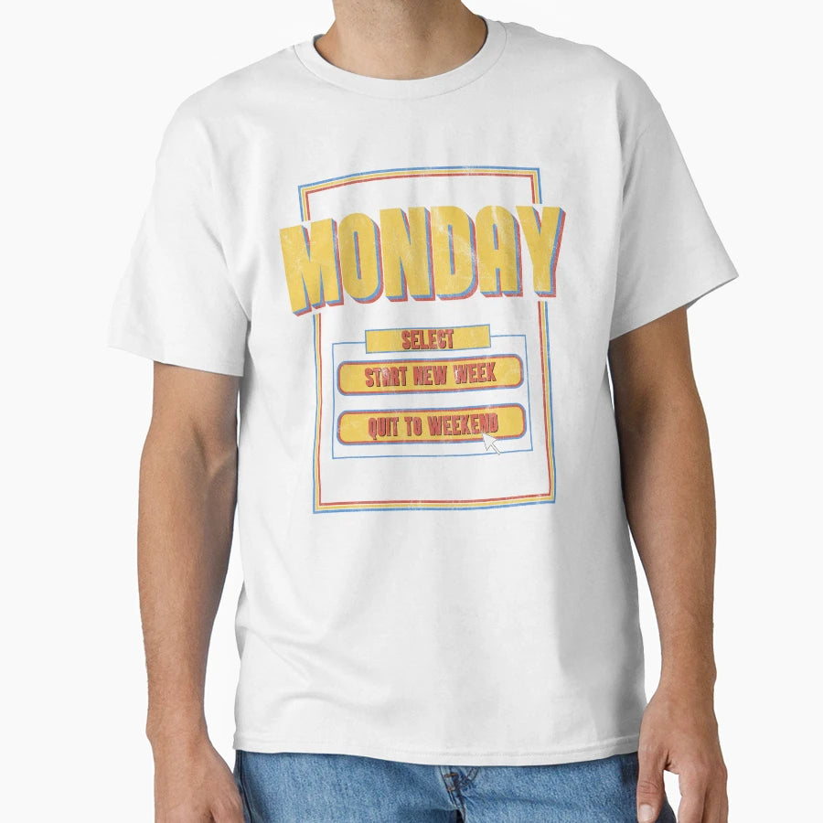 Gamer Quotes Funny Monday Motivational T-Shirt - Graphic Print Men Women - T-Shirt, Sweatshirt, Hoodie