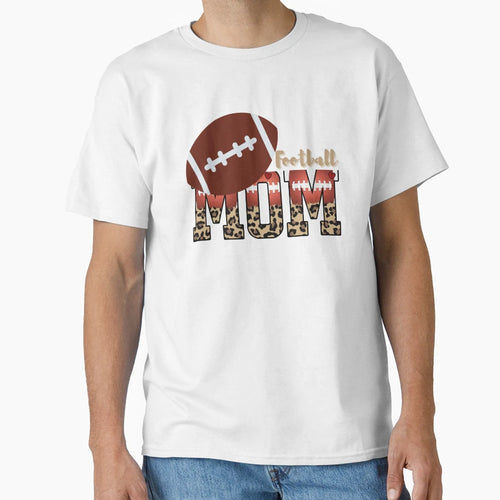 Football Mom Leopard T-Shirt - Trendy Graphic Men Women - T-Shirt, Sweatshirt, Hoodie