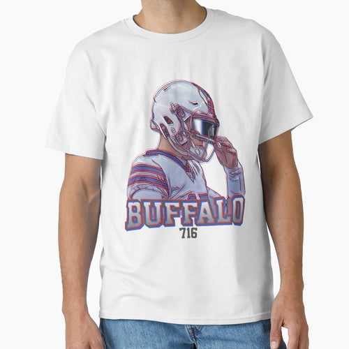 Bills Qb Josh 3D Glasses Effect T-Shirt - Custom Art Print Men Women - T-Shirt, Sweatshirt, Hoodie