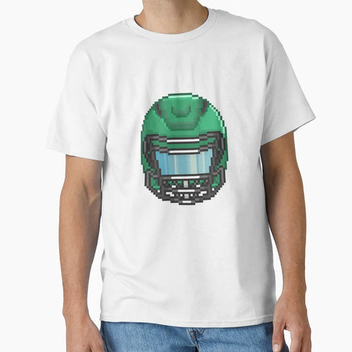 Dark Green Football Helmet 2 T-Shirt - Aesthetic Graphic Men Women - T-Shirt, Sweatshirt, Hoodie