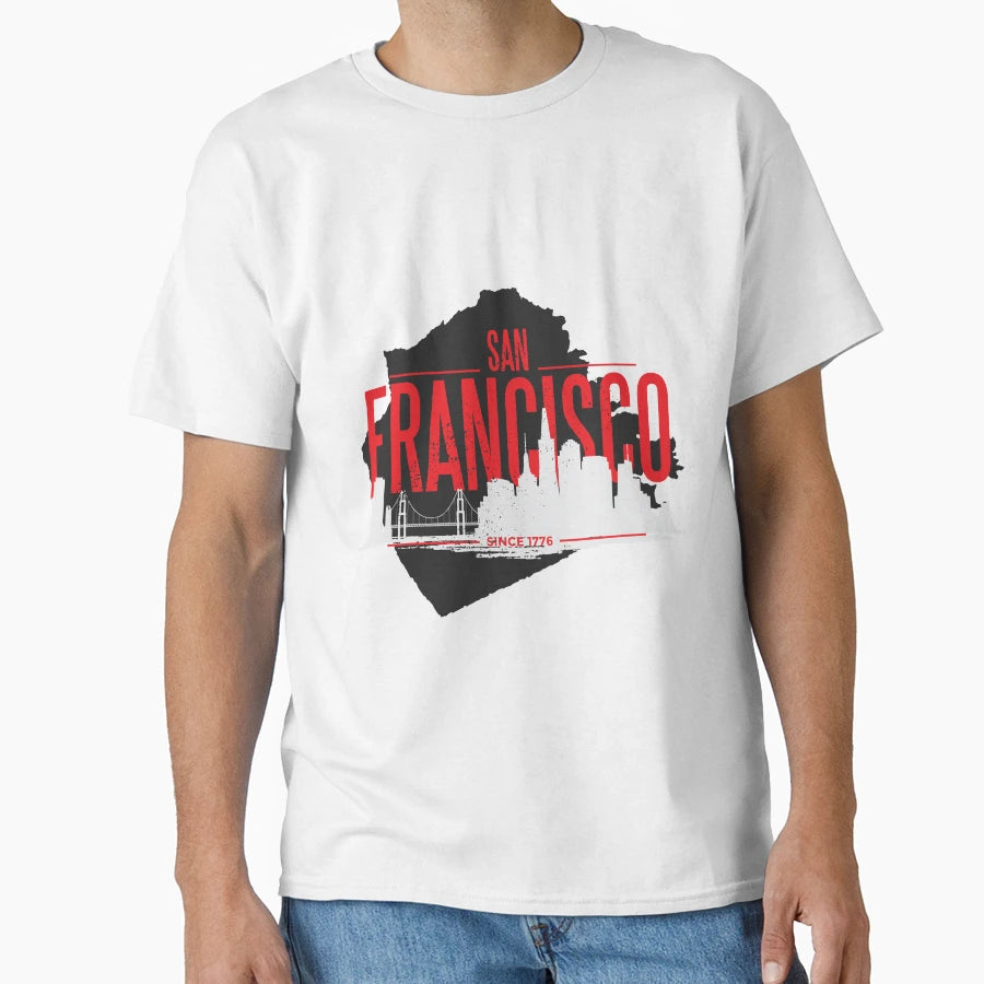 San Francisco T-Shirt - Trendy Graphic for Adults - T-Shirt, Sweatshirt, Hoodie
