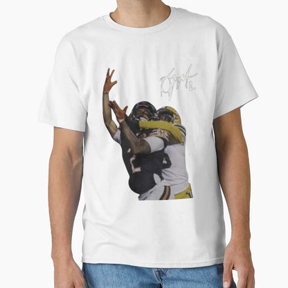 Dj Moore Chicago Bears Head Tap T-Shirt - Trendy Graphic Unisex - T-Shirt, Sweatshirt, Hoodie