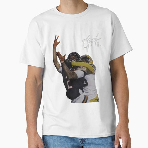 Dj Moore Chicago Bears Head Tap T-Shirt - Trendy Graphic Unisex - T-Shirt, Sweatshirt, Hoodie