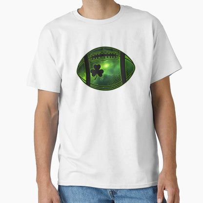 Shamrock Football Irish Football Fans T-Shirt - Trendy Graphic for Adults - T-Shirt, Sweatshirt, Hoodie