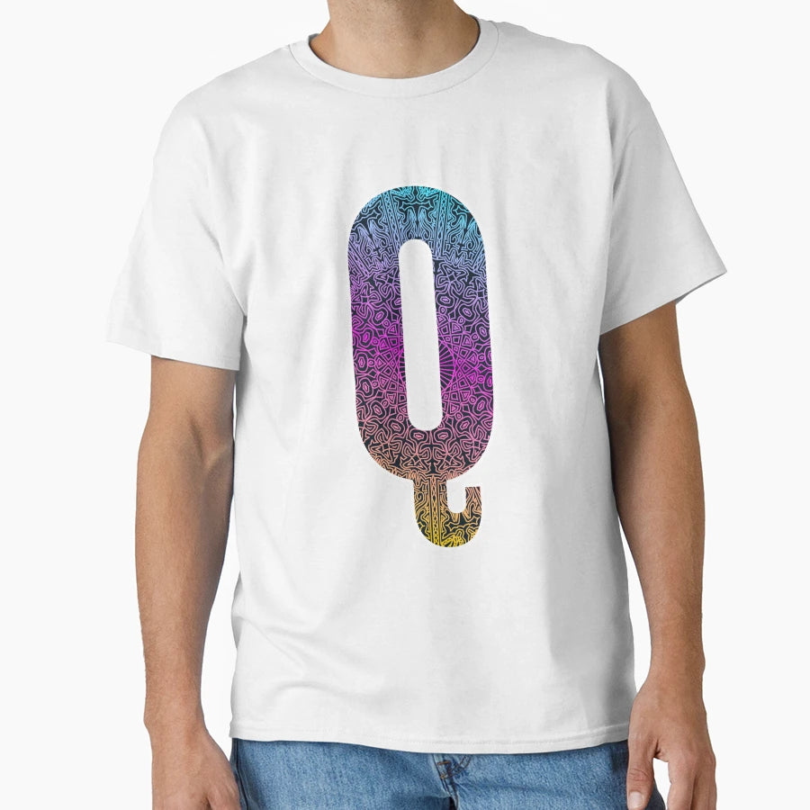 Letter Q Mandala Monogram T-Shirt - Minimalist Print Men Women - T-Shirt, Sweatshirt, Hoodie