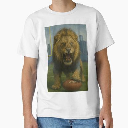 Detroit Football V7 T-Shirt - Fun Novelty Design Unisex - T-Shirt, Sweatshirt, Hoodie