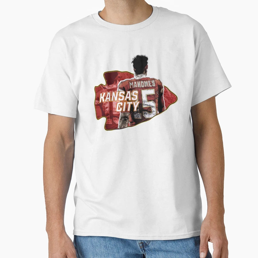 Kansas City Football T-Shirt - Graphic Print Unisex - T-Shirt, Sweatshirt, Hoodie