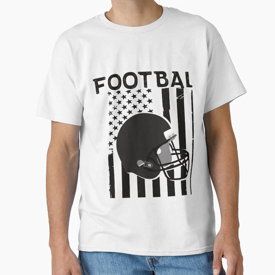 Usa Flag July 4Th Football Patriotic T-Shirt - Streetwear Style Men Women - T-Shirt, Sweatshirt, Hoodie