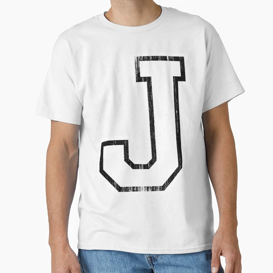 Big Sports Letter J T-Shirt - Streetwear Style for Adults - T-Shirt, Sweatshirt, Hoodie