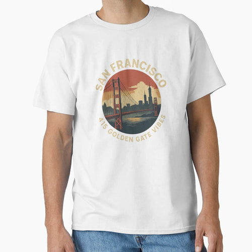 San Francisco California 415 T-Shirt - Fun Novelty Design for Adults - T-Shirt, Sweatshirt, Hoodie