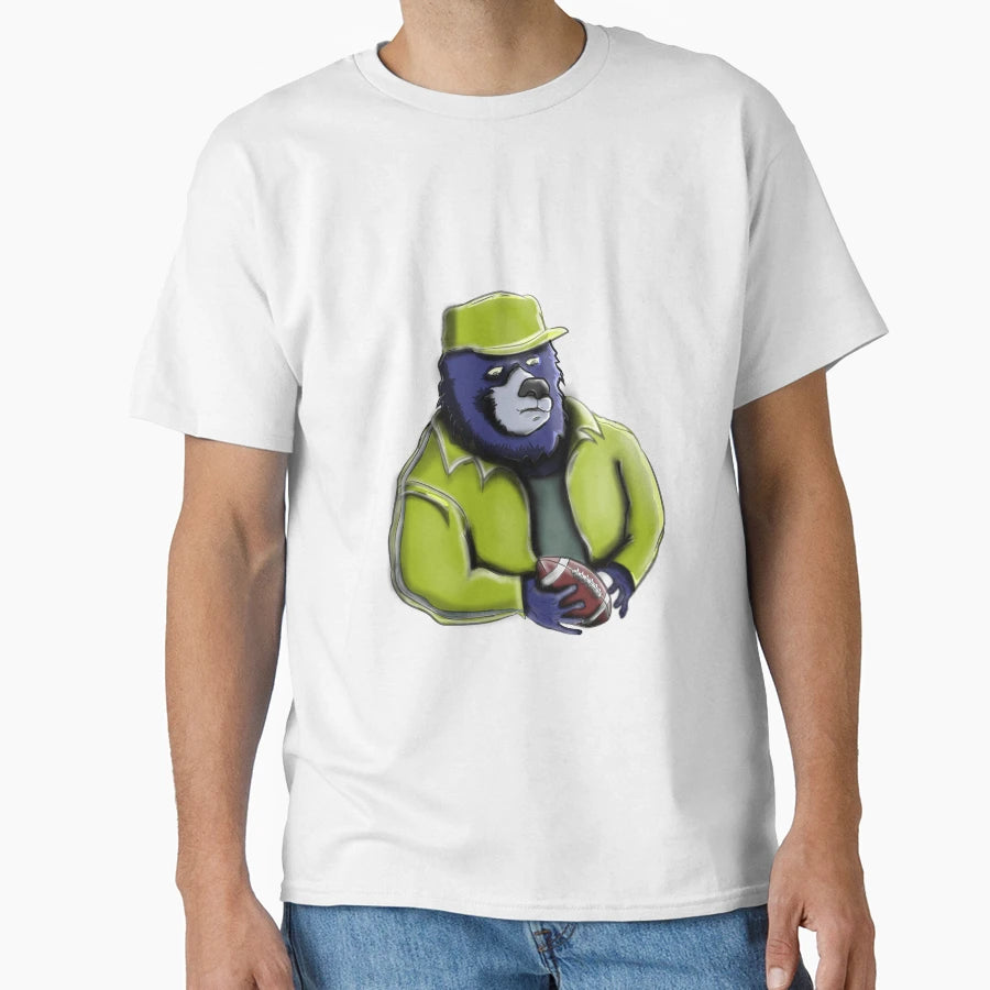 Football Zach Bear T-Shirt - Aesthetic Graphic Unisex - T-Shirt, Sweatshirt, Hoodie