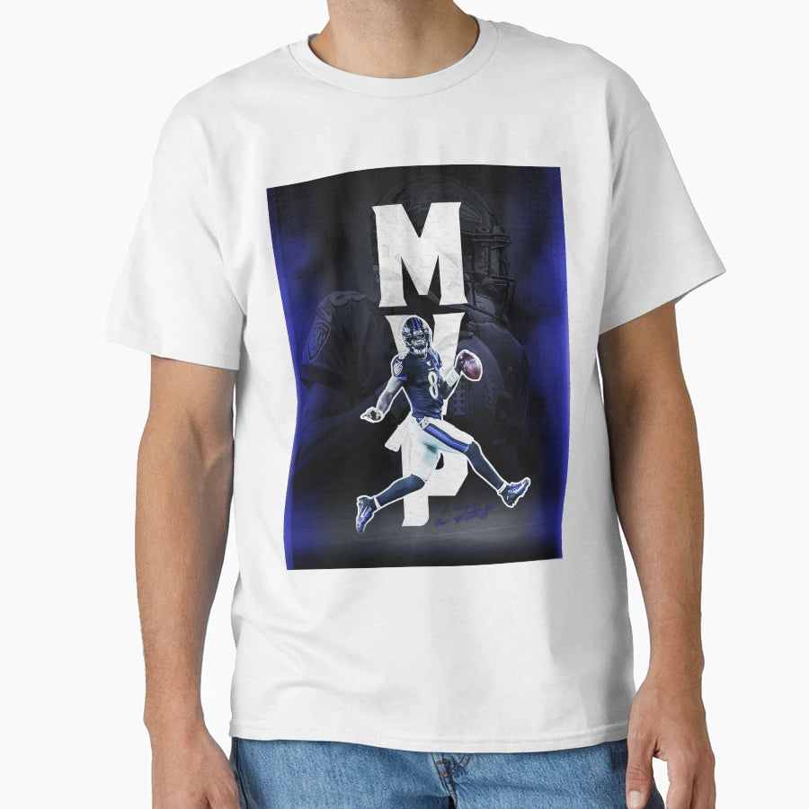Lamar Baltimore Sports Art T-Shirt - Streetwear Style Unisex - T-Shirt, Sweatshirt, Hoodie