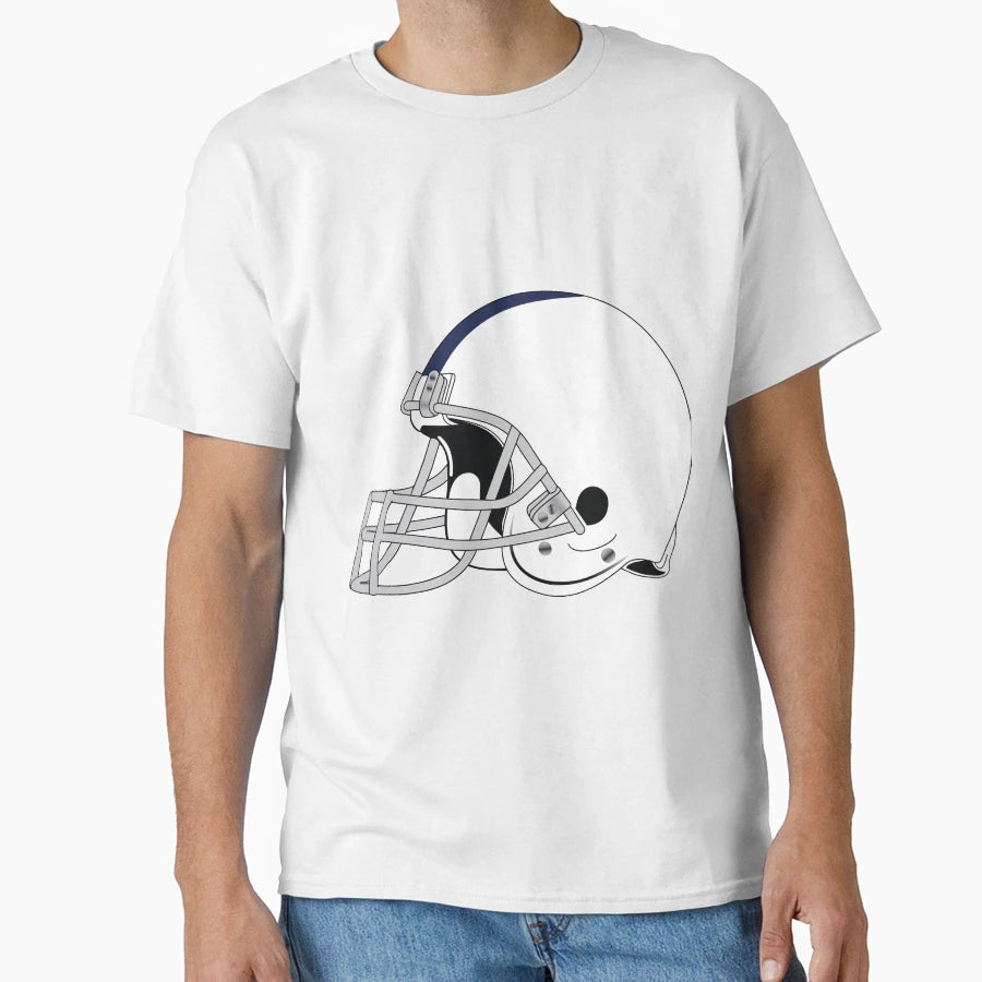 American Football Helmet Vector Drawing T-Shirt - Trendy Graphic for Adults - T-Shirt, Sweatshirt, Hoodie