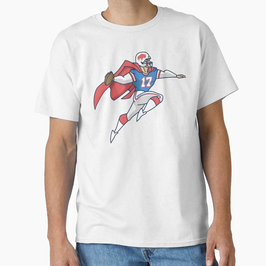 Super Josh Buffalo Football Cartoon Pop T-Shirt - Unique Graphic Unisex - T-Shirt, Sweatshirt, Hoodie