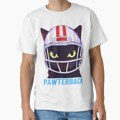 Pawterback American Football T-Shirt - Fun Novelty Design Unisex - T-Shirt, Sweatshirt, Hoodie