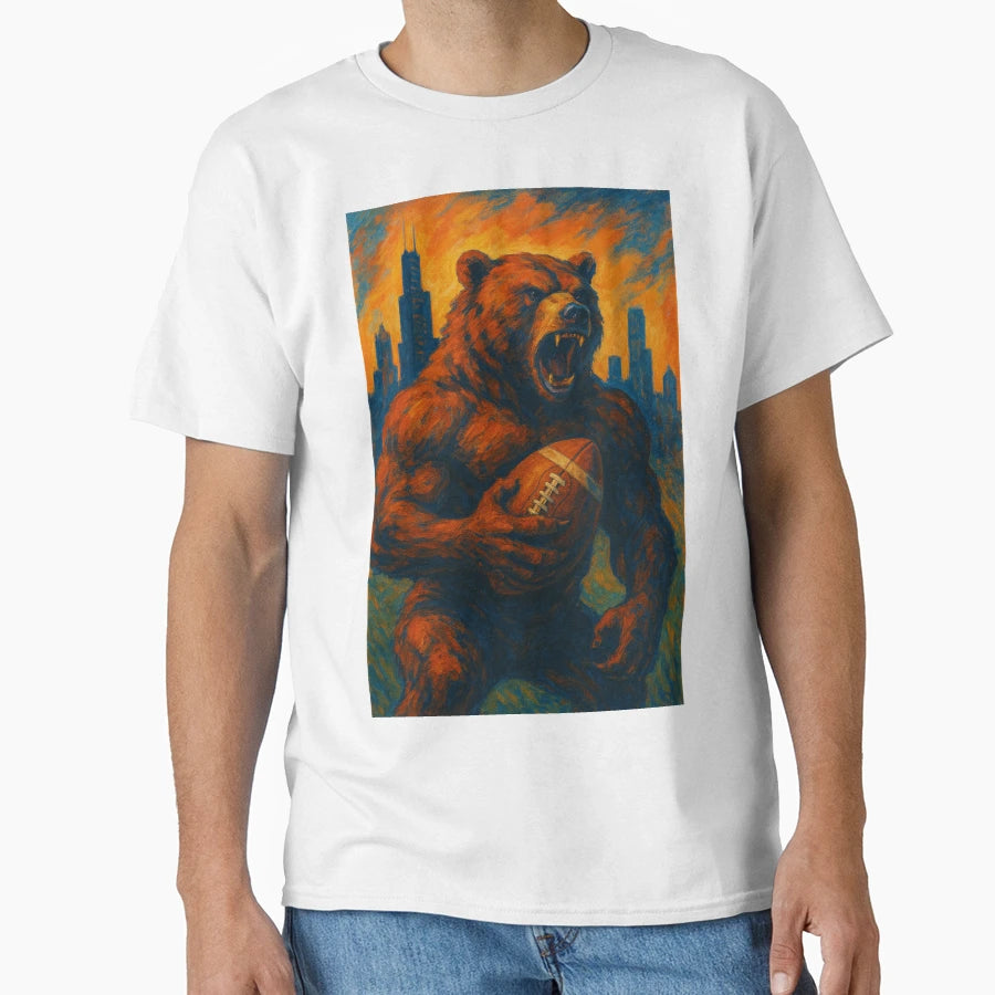 Chicago Football V3 T-Shirt - Casual Everyday Wear Unisex - T-Shirt, Sweatshirt, Hoodie