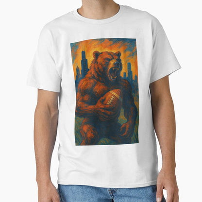 Chicago Football V3 T-Shirt - Casual Everyday Wear Unisex - T-Shirt, Sweatshirt, Hoodie