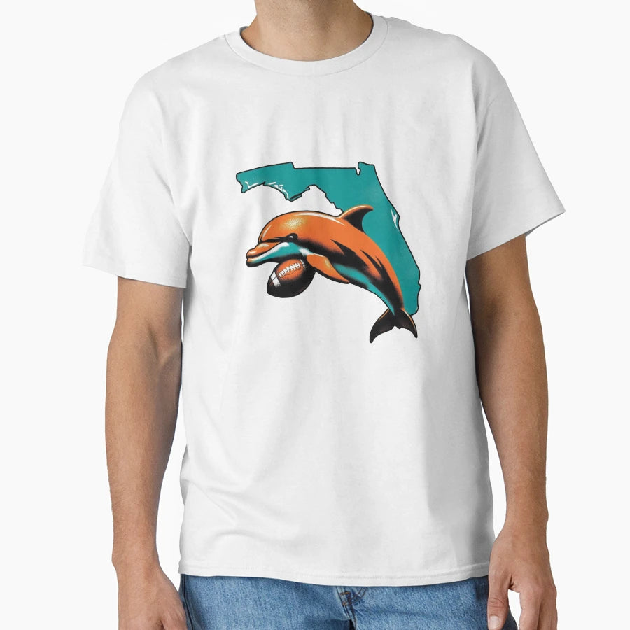 Florida Dolphin T-Shirt - Streetwear Style for Adults - T-Shirt, Sweatshirt, Hoodie