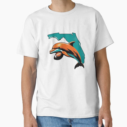 Florida Dolphin T-Shirt - Streetwear Style for Adults - T-Shirt, Sweatshirt, Hoodie