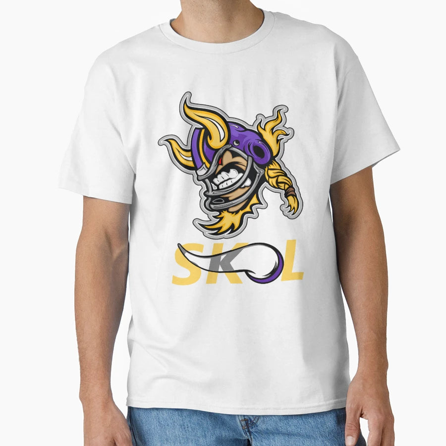 Minnesota Vikings Skol New Funny T-Shirt - Casual Everyday Wear Men Women - T-Shirt, Sweatshirt, Hoodie