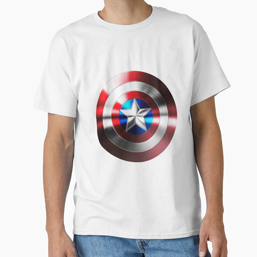 Copy Captain Americas Shield T-Shirt - Streetwear Style for Adults - T-Shirt, Sweatshirt, Hoodie
