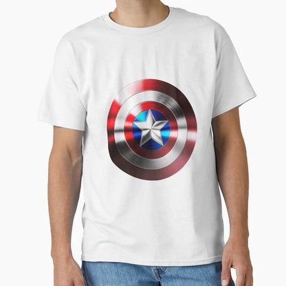 Copy Captain Americas Shield T-Shirt - Streetwear Style for Adults - T-Shirt, Sweatshirt, Hoodie
