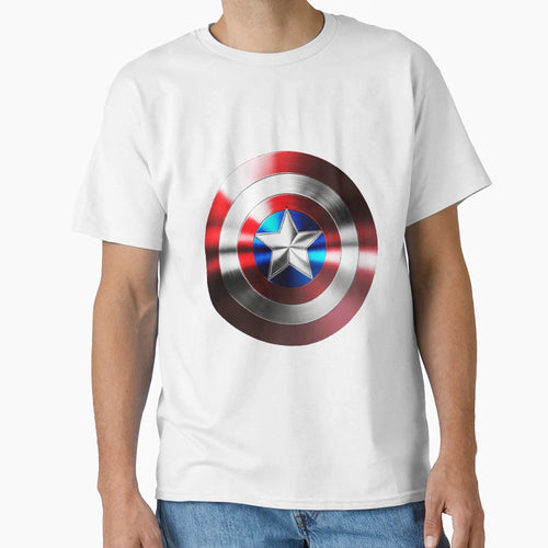 Copy Captain Americas Shield T-Shirt - Streetwear Style for Adults - T-Shirt, Sweatshirt, Hoodie