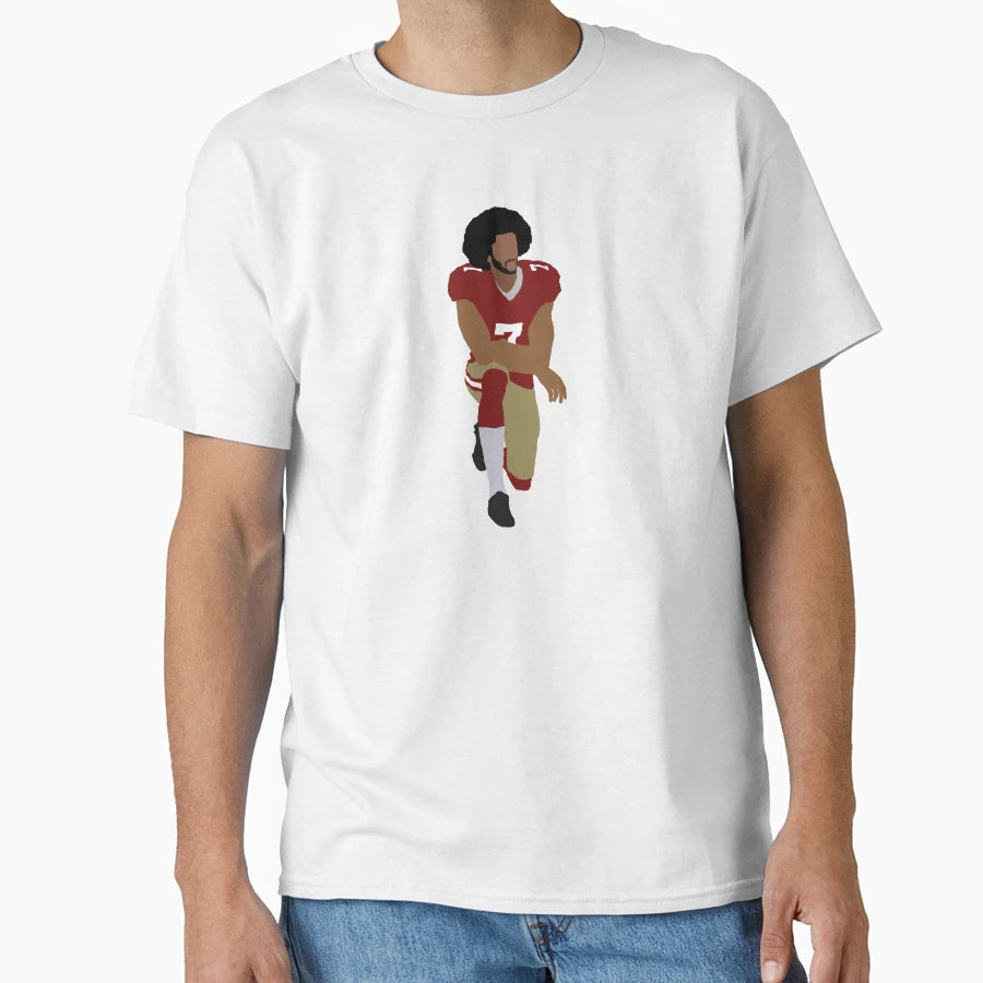 Colin Kaepernick Kneeling T-Shirt - Streetwear Style for Adults - T-Shirt, Sweatshirt, Hoodie