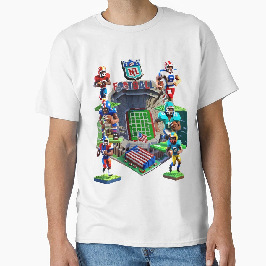 American Foot Ball T-Shirt - Custom Art Print Men Women - T-Shirt, Sweatshirt, Hoodie