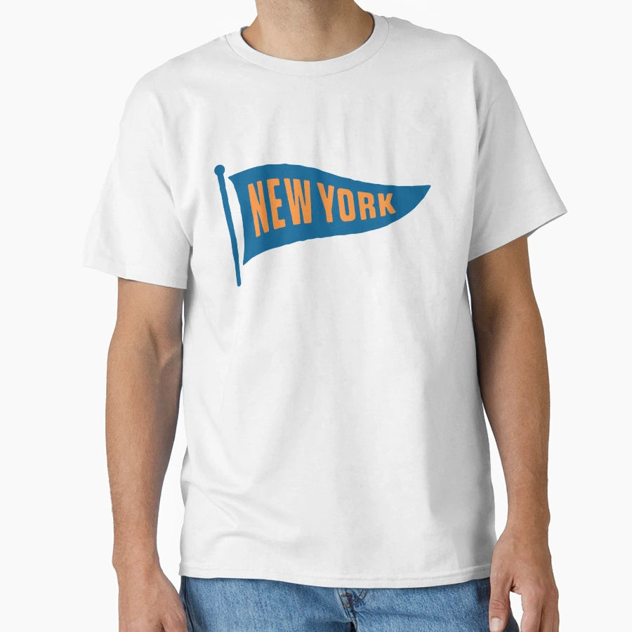 New York Pennant T-Shirt - Minimalist Print Unisex - T-Shirt, Sweatshirt, Hoodie
