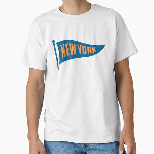 New York Pennant T-Shirt - Minimalist Print Unisex - T-Shirt, Sweatshirt, Hoodie