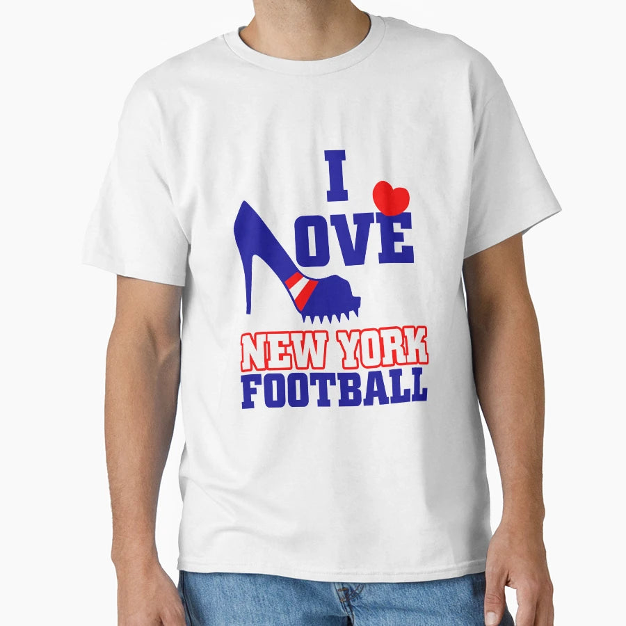I Love New York Football T-Shirt - Novelty Apparel Unisex - T-Shirt, Sweatshirt, Hoodie
