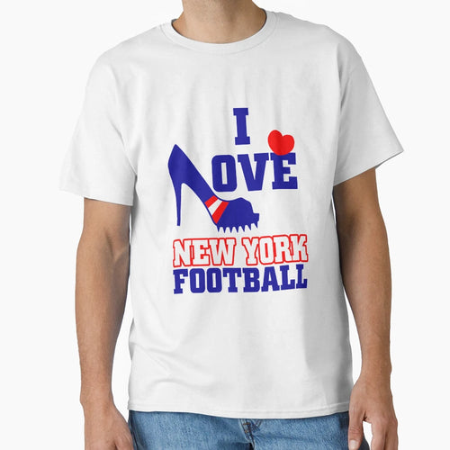 I Love New York Football T-Shirt - Novelty Apparel Unisex - T-Shirt, Sweatshirt, Hoodie