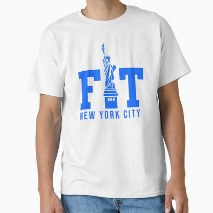 Blue Fit New York City T-Shirt - Custom Art Print Unisex - T-Shirt, Sweatshirt, Hoodie