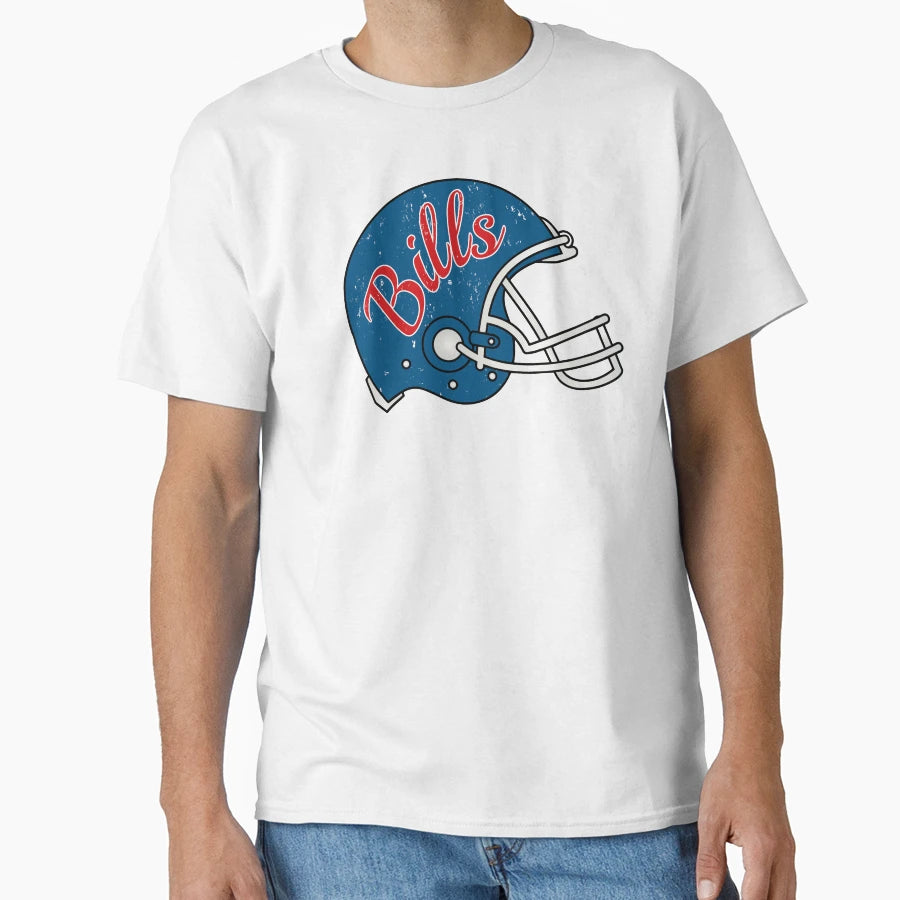 Bills Helmet T-Shirt - Custom Art Print Unisex - T-Shirt, Sweatshirt, Hoodie