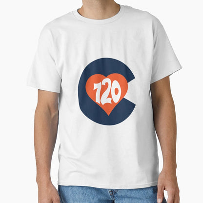 Hand Drawn Colorado Heart Flag T-Shirt - Casual Everyday Wear Men Women - T-Shirt, Sweatshirt, Hoodie