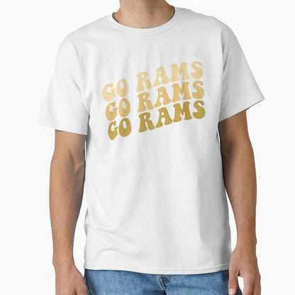Go Rams T-Shirt - Casual Everyday Wear for Adults - T-Shirt, Sweatshirt, Hoodie